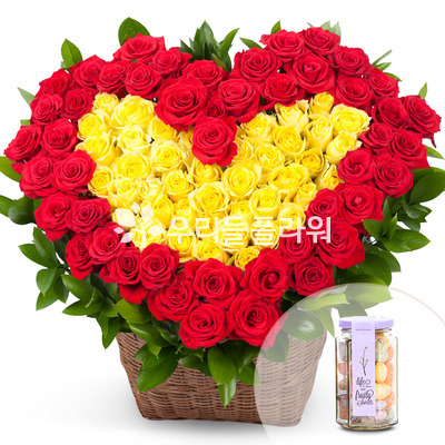 널사랑해 화이트데이고백/100송이